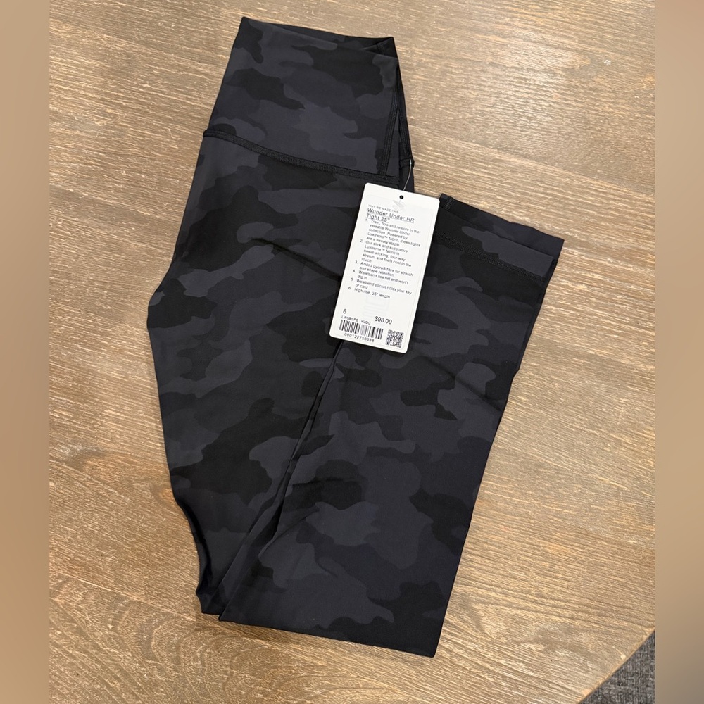 lululemon athletica Black Camo Leggings